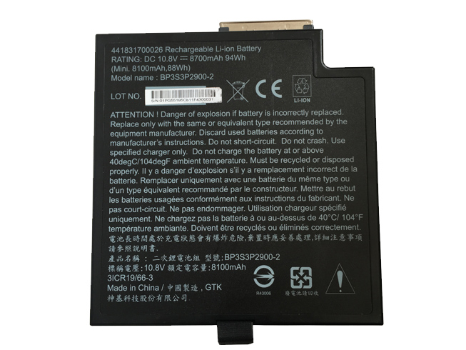 Batería para S410-Semi-Rugged-Notebook-BP-S410-2nd-32/getac-BP3S3P2900-2